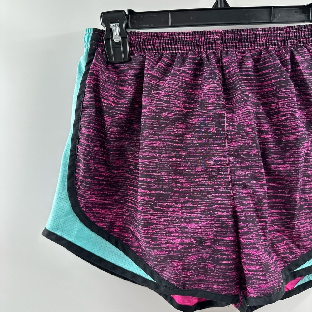 Nike Dri-FIT Black & Hot Pink Heathered Running Shorts – Size M - Picture 2 of 7